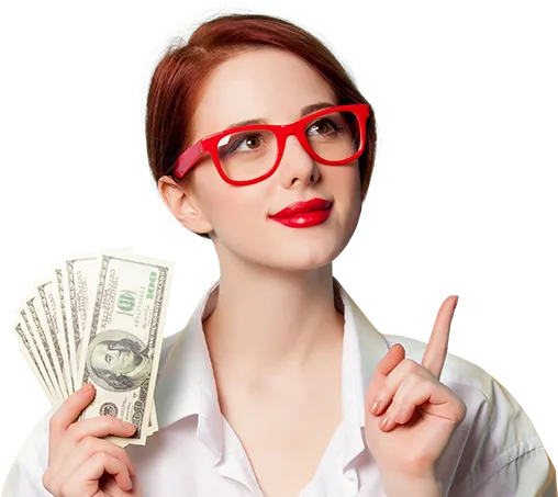 Cliente feliz con efectivo en Cash 4 Gold Trading Post