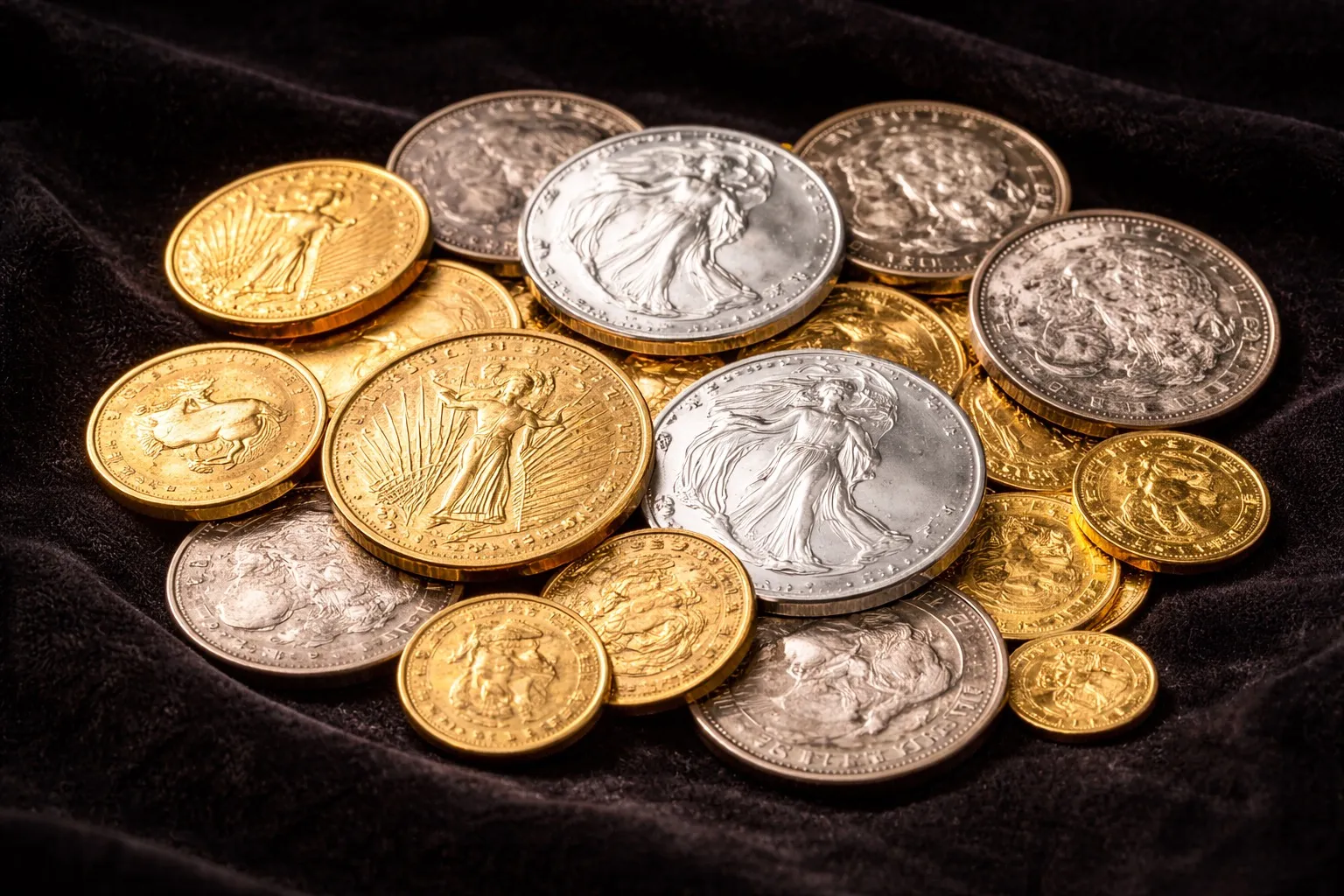 Gold and silver coins we buy for cash
