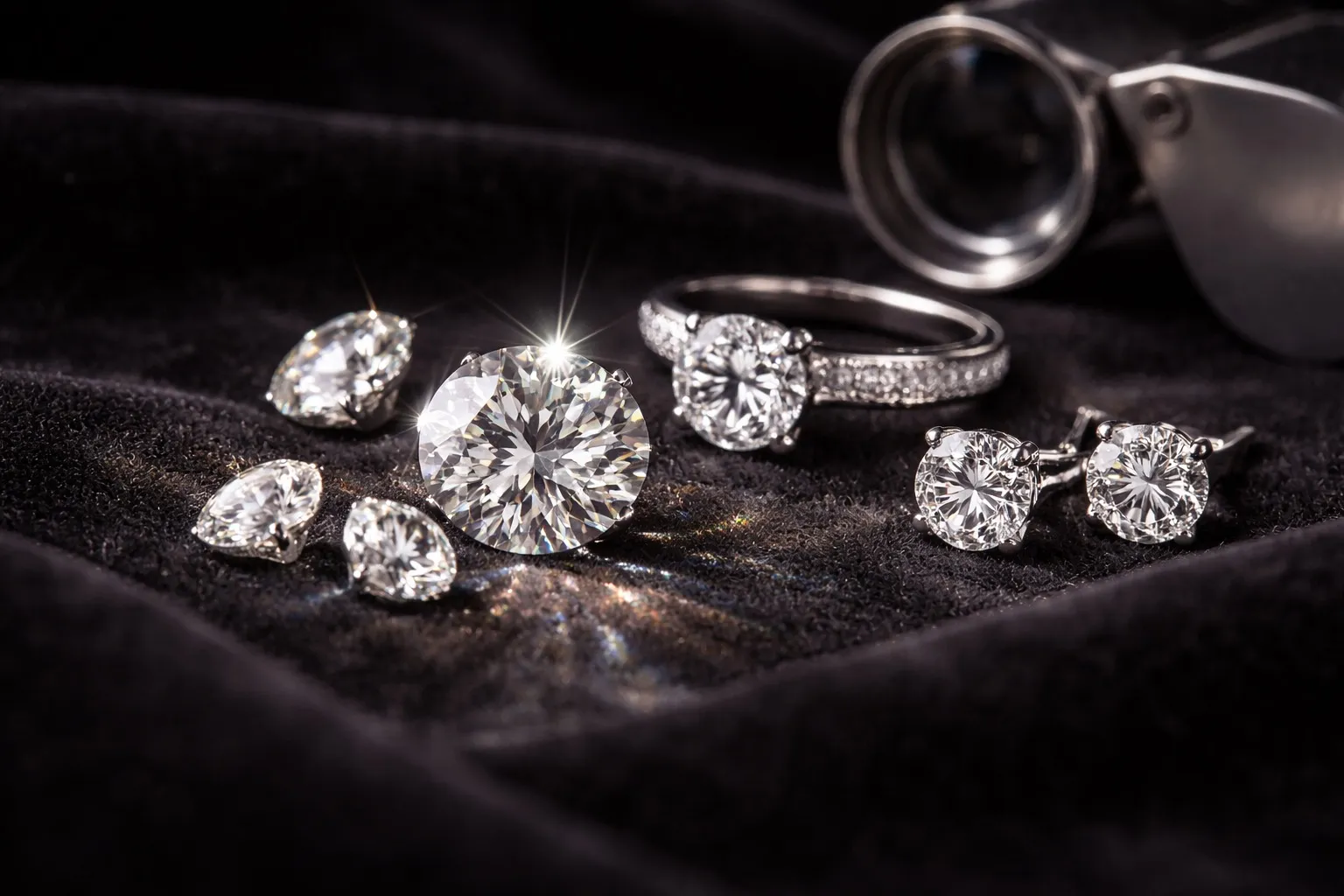 Loose diamonds and diamond jewelry we buy for cash